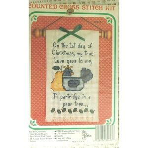 The New Berlin Company First Day of Christmas Counted Cross Stitch Kit NEW